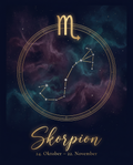 Sternzeichen Skorpion Poster – Celestial Premium