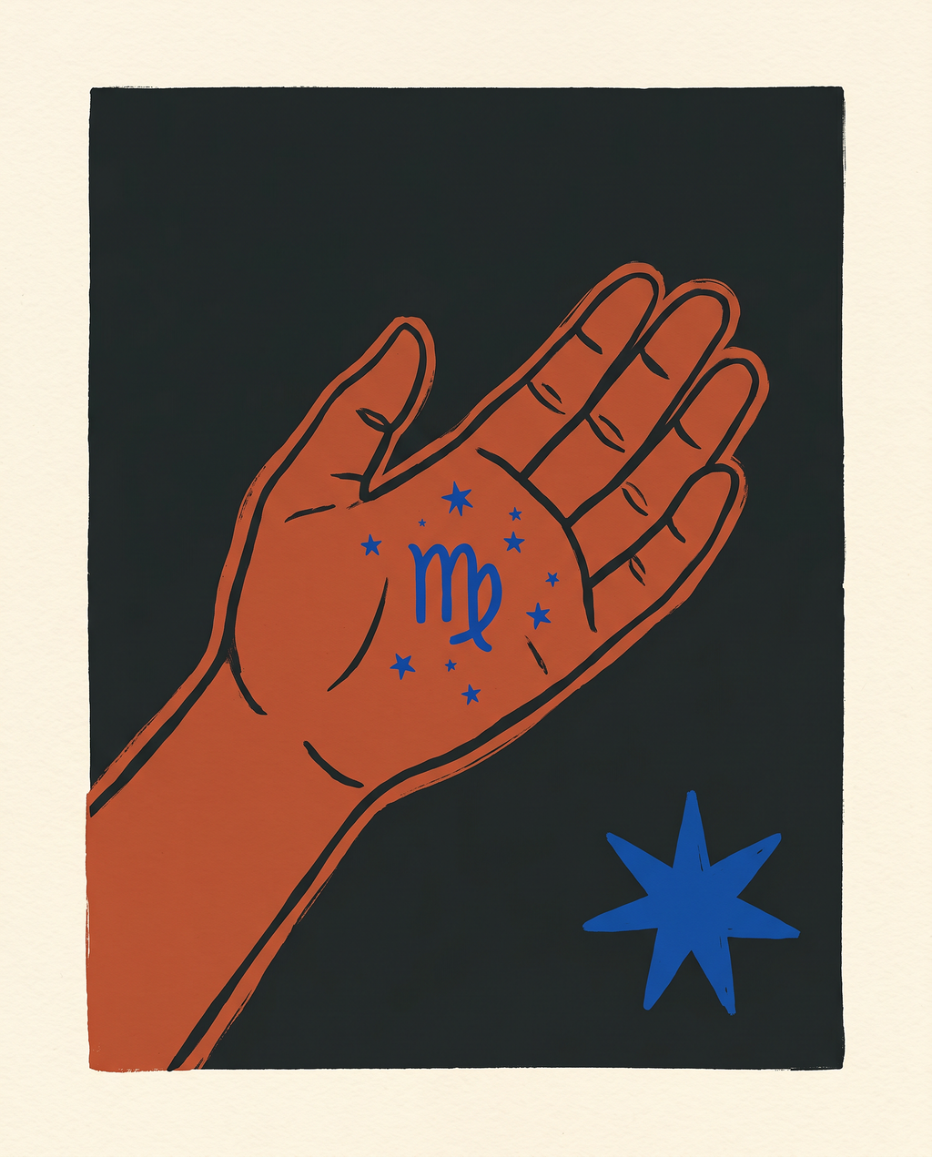 Sternzeichen Jungfrau Poster – Modern Folk