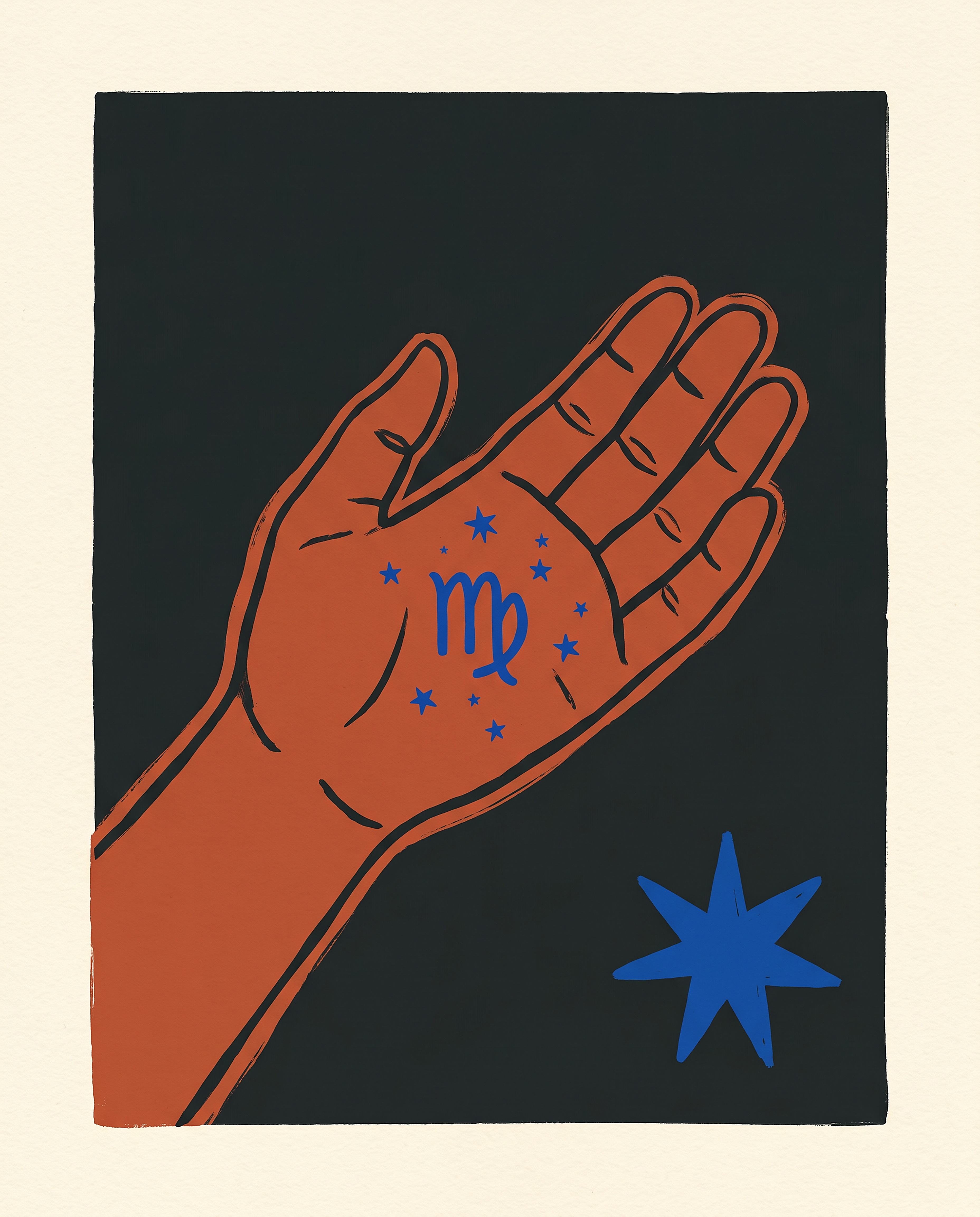Sternzeichen Jungfrau Poster – Modern Folk