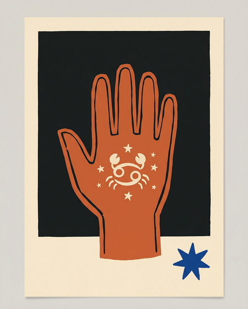 Sternzeichen Krebs Poster – Modern Folk
