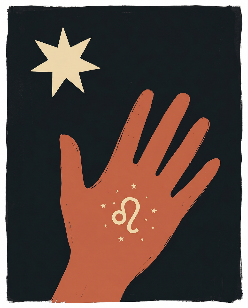 Sternzeichen Löwe Poster – Modern Folk