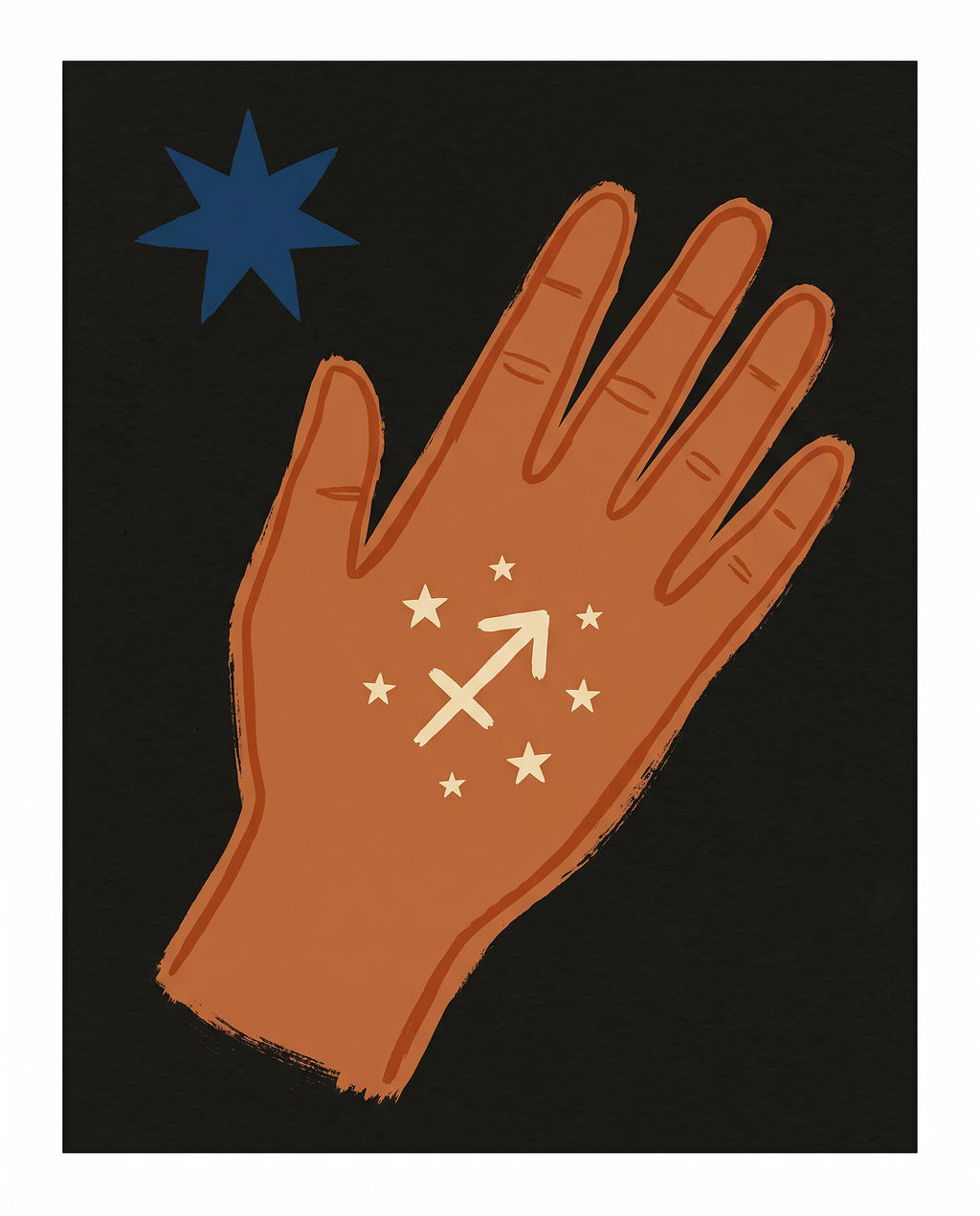 Sternzeichen Schütze Poster – Modern Folk