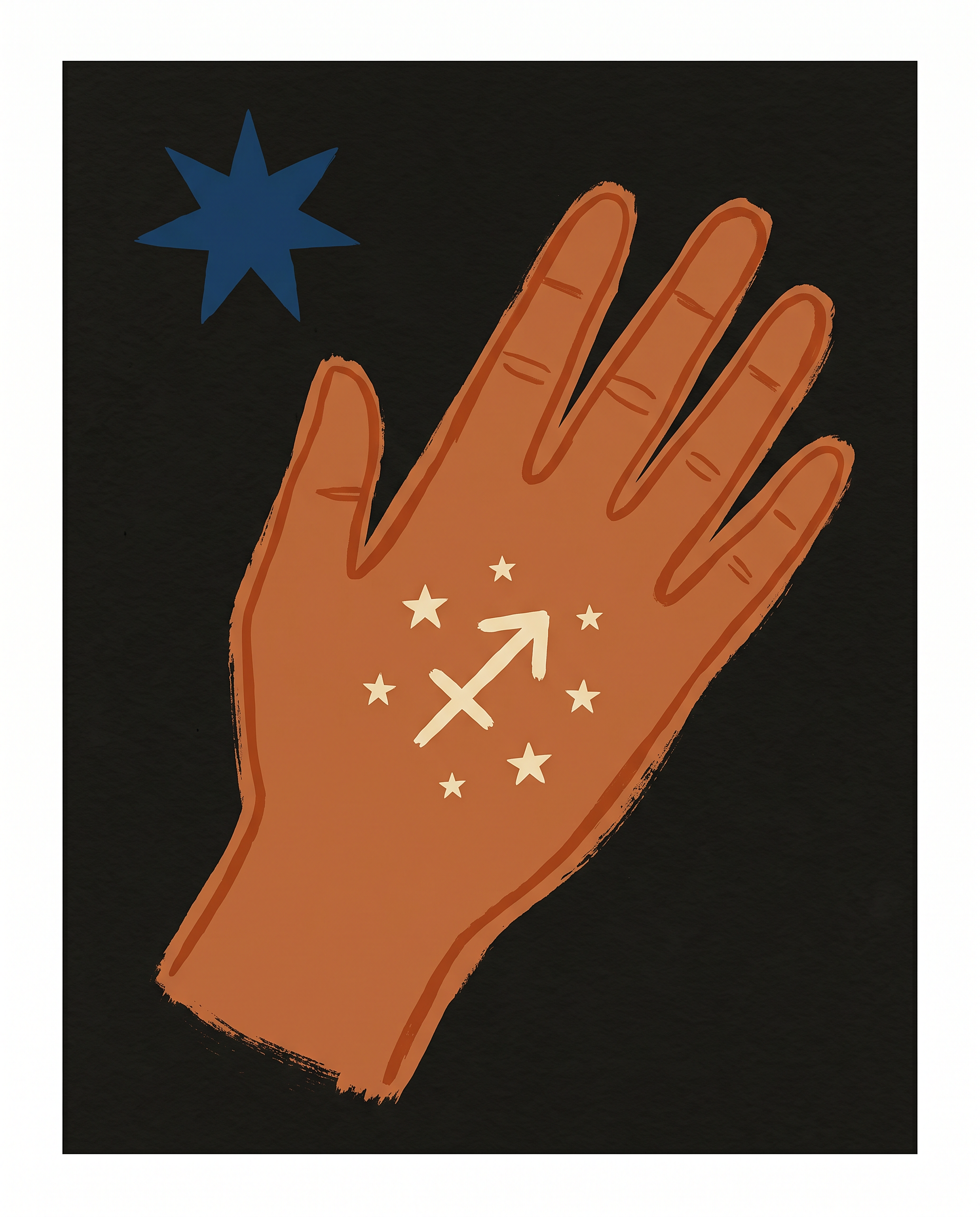 Sternzeichen Schütze Poster – Modern Folk