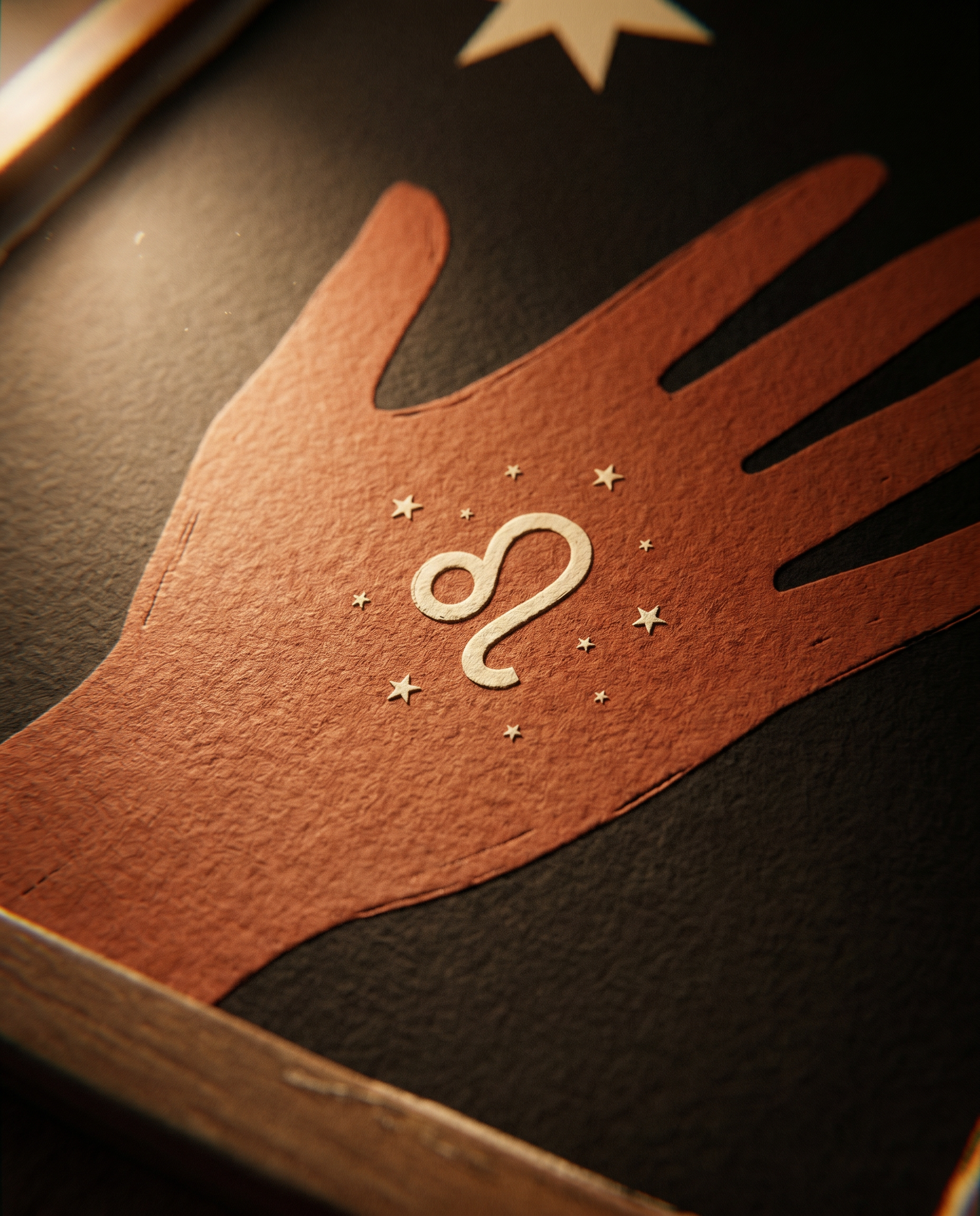 Löwe Modern Folk Poster – Detailansicht