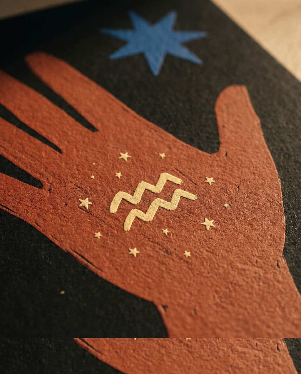 Wassermann Modern Folk Poster – Detailansicht